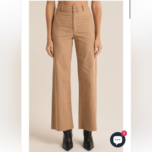 NEW Z SUPPLY rilynn washed pant in burro - Picture 1 of 6